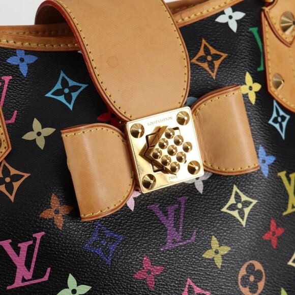 LOUIS VUITTON Monogram Multicolor Annie MM Bag Black LV Auth - Picture 10 of 16
